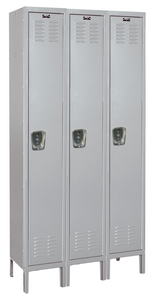 Single Tier Standard Steel Locker 3-Wide 12" W x 12" D x 72" H